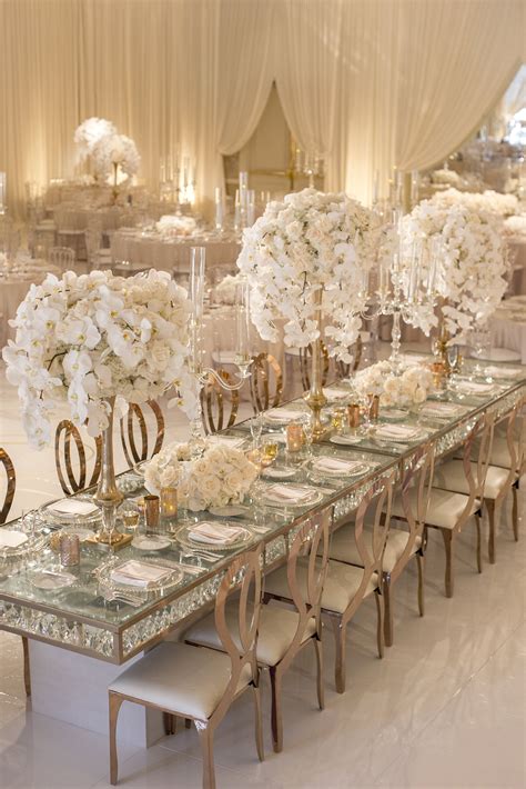 white gold party decor|white and gold table decorations.